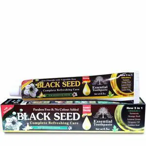 Black Seed Essential Toothpaste, 6.53oz Pack of 1 | Fluoride Free | Sensitive Teeth, organic black seed, tooth enamel hardening Black Seed Essential Toothpaste, 6.53oz Pack of 1 | Fluoride Free | Sensitive Teeth, organic black seed, tooth enamel hardening