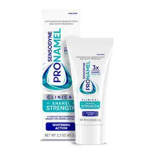 Pronamel Clinical Enamel Strength Whitening Action Toothpaste, 2.3 oz | Repairs 66% Of Micro-damage In Acid Softened Enamel, 40% Greater Whitening Action, SLS Free Pronamel Clinical Enamel Strength Whitening Action Toothpaste, 2.3 oz | Repairs 66% Of Micro-damage In Acid Softened Enamel, 40% Greater Whitening Action, SLS Free