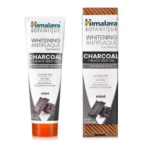 Botanique Whitening Antiplaque Toothpaste with Charcoal, 4 oz | Fluoride Free Toothpaste With Charcoal & Black Seed Oil, Whitening Toothpaste, SLS Free, No Artificial Flavors & Colors Botanique Whitening Antiplaque Toothpaste with Charcoal, 4 oz | Fluoride Free Toothpaste With Charcoal & Black Seed Oil, Whitening Toothpaste, SLS Free, No Artificial Flavors & Colors
