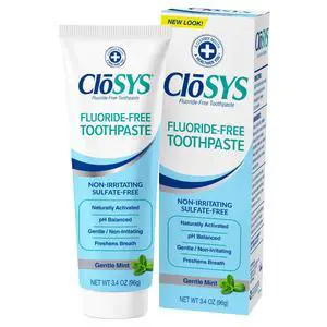 Fluoride Free Toothpaste, Travel Size, Gentle Mint, 3.4 Ounce | TSA compliant, sulfate free, minimal foaming Fluoride Free Toothpaste, Travel Size, Gentle Mint, 3.4 Ounce | TSA compliant, sulfate free, minimal foaming
