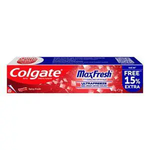 MaxFresh Toothpaste, Red Gel Tooth Paste with Menthol for Super Fresh Breath, 70g (Spicy Fresh) MaxFresh Toothpaste, Red Gel Tooth Paste with Menthol for Super Fresh Breath, 70g (Spicy Fresh)