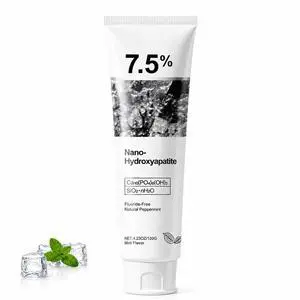 7.5% Nano Hydroxyapatite Toothpaste, Fluoride-Free Toothpaste for Sensitive Teeth, Fresh Mint Flavor, Gentle Daily Oral Care (Pack of 1) 7.5% Nano Hydroxyapatite Toothpaste, Fluoride-Free Toothpaste for Sensitive Teeth, Fresh Mint Flavor, Gentle Daily Oral Care (Pack of 1)
