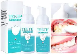 2PCs Teeth Whitening Mousse Foam Refreshing Breath Deep Cleaning Toothpaste,Fresh Breath,Ultra-fine Mousse Whitening Toothpaste Foam Oral Care 2PCs Teeth Whitening Mousse Foam Refreshing Breath Deep Cleaning Toothpaste,Fresh Breath,Ultra-fine Mousse Whitening Toothpaste Foam Oral Care