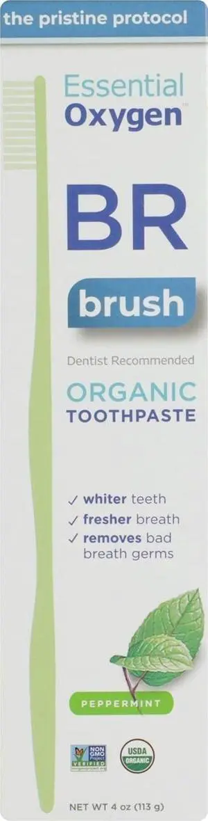 BR Organic Toothpaste Peppermint 4 oz BR Organic Toothpaste Peppermint 4 oz
