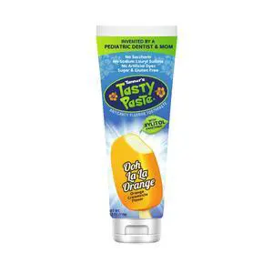Kids Fluoride Toothpaste, Orange Cream, No Mint, 1-Pk | Pediatric dentist created kids fluoride toothpaste in no mint, orange creamsicle flavor picky kids love Kids Fluoride Toothpaste, Orange Cream, No Mint, 1-Pk | Pediatric dentist created kids fluoride toothpaste in no mint, orange creamsicle flavor picky kids love