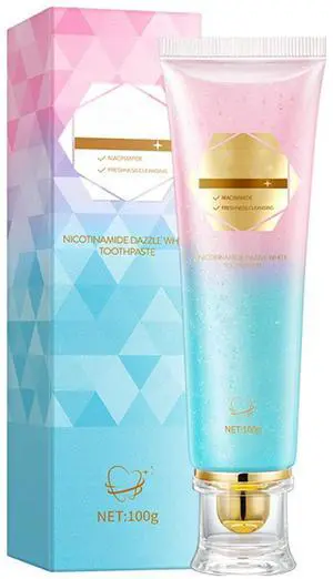Nicotinamide Toothpaste, Enamel Safe Gel with Natural Stain Removal & Sensitivity Relief, Vegan Fluoride Free Fresh Mint 3.5oz (1) Nicotinamide Toothpaste, Enamel Safe Gel with Natural Stain Removal & Sensitivity Relief, Vegan Fluoride Free Fresh Mint 3.5oz (1)