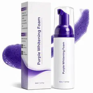 Purple Toothpaste for Teeth Whitening, Foam Color Corrector, 1.5 Fl Oz Purple Toothpaste for Teeth Whitening, Foam Color Corrector, 1.5 Fl Oz