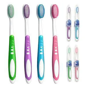 Extra Soft Toothbrushes for Adults, 12 Pack Soft Bristle for Sensitive Gums | Individually Wrapped Manual Toothbrush for Deep Cleaning Teeth & Gentle Oral Care, 4 Assorted Colors, Fits Family, Travel Extra Soft Toothbrushes for Adults, 12 Pack Soft Bristle for Sensitive Gums | Individually Wrapped Manual Toothbrush for Deep Cleaning Teeth & Gentle Oral Care, 4 Assorted Colors, Fits Family, Travel