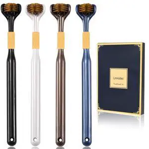 4-Piece Set of 3-Sided toothbrushes Adults | Extra Soft toothbrushes for Adults, Medium Toothbrush for Comprehensive Care of Teeth and Gums. 4-Piece Set of 3-Sided toothbrushes Adults | Extra Soft toothbrushes for Adults, Medium Toothbrush for Comprehensive Care of Teeth and Gums.