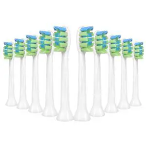 Replacement Heads Fit 7am2m AM100/AM105/AM111 Toothbrush, White | 10 Pack Electric ToothBrush Refills, Adult, Medium Bristles Replacement Heads Fit 7am2m AM100/AM105/AM111 Toothbrush, White | 10 Pack Electric ToothBrush Refills, Adult, Medium Bristles