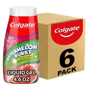 Kids Fluoride Toothpaste, Watermelon Burst, 4.6 Ounces | For Ages 2 and Up, Clinically Proven Cavity and Enamel Protection, Easy to Dispense Gel Toothpaste, Sugar Free, Gluten Free Kids Fluoride Toothpaste, Watermelon Burst, 4.6 Ounces | For Ages 2 and Up, Clinically Proven Cavity and Enamel Protection, Easy to Dispense Gel Toothpaste, Sugar Free, Gluten Free