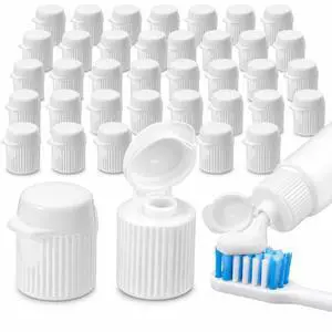 30 Pcs Flip Top Toothpaste Caps - M13 Replacement Toothpaste Caps | Compatible with Crest & Arm Hammer Tubes, One-Hand Flip Open, Plastic Small Size White Caps for Kids Seniors & Travel 30 Pcs Flip Top Toothpaste Caps - M13 Replacement Toothpaste Caps | Compatible with Crest & Arm Hammer Tubes, One-Hand Flip Open, Plastic Small Size White Caps for Kids Seniors & Travel