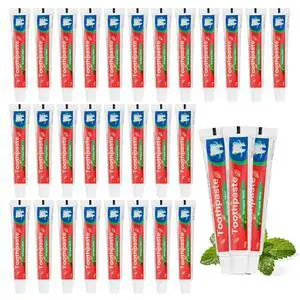 Travel Toothpaste Bulk, Mint Flavor, 10g/0.35oz (50-Pack) | Disposable Toothpaste, Suitable For Hotels, Camping, Guests, Homeless Individuals, And Charities Travel Toothpaste Bulk, Mint Flavor, 10g/0.35oz (50-Pack) | Disposable Toothpaste, Suitable For Hotels, Camping, Guests, Homeless Individuals, And Charities