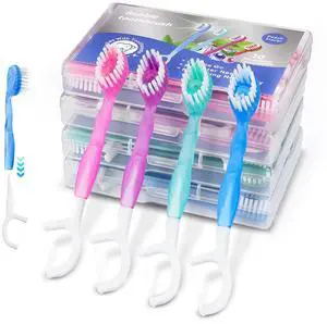 40 Pack Mini Disposable Toothbrushes - 5-in-1 Travel Toothbrush Set with Toothpaste, Floss & Scraper, Disposable Mini Toothbrush for Kids Adults, Convenient for Travel and Camping, Mixed Flavors 40 Pack Mini Disposable Toothbrushes - 5-in-1 Travel Toothbrush Set with Toothpaste, Floss & Scraper, Disposable Mini Toothbrush for Kids Adults, Convenient for Travel and Camping, Mixed Flavors
