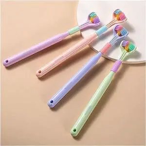 2 Pcs Three-Sided Soft Hair Toothbrush, Effective Wrap-Around Design, Deeply and Thoroughly to Clean Teeth and Gums, Suitable for Adults and Children, Toothbrushes and Accessories (Random Color) 2 Pcs Three-Sided Soft Hair Toothbrush, Effective Wrap-Around Design, Deeply and Thoroughly to Clean Teeth and Gums, Suitable for Adults and Children, Toothbrushes and Accessories (Random Color)