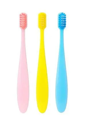 Soft Bristle Toothbrushes | Gentle Cleaning Toothbrush Set with Ultra-Slim Handle | Pink, Yellow & Blue | 3 Pack for Kids & Adults Soft Bristle Toothbrushes | Gentle Cleaning Toothbrush Set with Ultra-Slim Handle | Pink, Yellow & Blue | 3 Pack for Kids & Adults