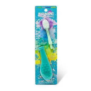 Big Kidz Forever Brush Replaceable Head Toothbrush for Children, 6 Years and Up, BPA Free ADA Accepted for Growing Teeth and Gums - Right and Left Handed, Extra Soft - Pack of 1 Big Kidz Forever Brush Replaceable Head Toothbrush for Children, 6 Years and Up, BPA Free ADA Accepted for Growing Teeth and Gums - Right and Left Handed, Extra Soft - Pack of 1