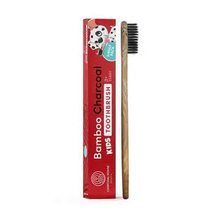 4-Pack Kids Organic Bamboo Charcoal Toothbrushes Set - Biodegradable & Natural - Perfect for Toddler to Children's Age - with Soft Bristles for Gentle Brushing 4-Pack Kids Organic Bamboo Charcoal Toothbrushes Set - Biodegradable & Natural - Perfect for Toddler to Children's Age - with Soft Bristles for Gentle Brushing
