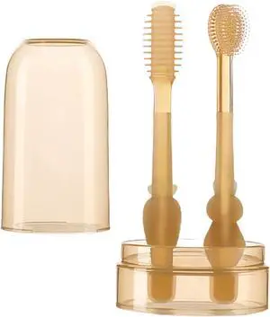1Set Toothbrush,Infant Toothbrush 360 Degree Cleaning Dental Care Silicone Tongue Brush Bath for Infants Carrot 0-18M Infant Toddler 1Set Toothbrush,Infant Toothbrush 360 Degree Cleaning Dental Care Silicone Tongue Brush Bath for Infants Carrot 0-18M Infant Toddler