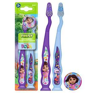 Manual Toothbrush for Kids with Suction Cup, Dora the Explorer, Soft Bristle, 2 Toothbrushes +1 Cover Manual Toothbrush for Kids with Suction Cup, Dora the Explorer, Soft Bristle, 2 Toothbrushes +1 Cover