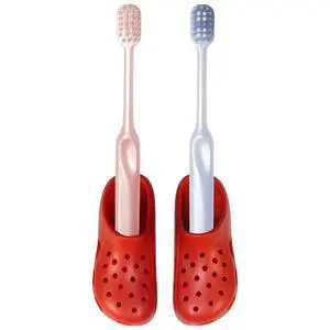 Wall Mounted Toothbrush Holder, Red Multi-Purpose Fun Cave Shoe Inspired Bathroom Organizer, Self-Adhesive Toothbrush Storage for Family, Bathroom Office Desk Dressing Table Organizer 2 PCS Wall Mounted Toothbrush Holder, Red Multi-Purpose Fun Cave Shoe Inspired Bathroom Organizer, Self-Adhesive Toothbrush Storage for Family, Bathroom Office Desk Dressing Table Organizer 2 PCS