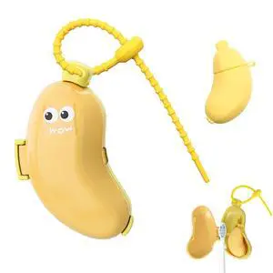 Banana-Shaped Travel Toothbrush Case, 2-in-1 Toothbrush Protector Cover with Built-in Toothpaste Dispenser & Hanging Rope, Fits Most Electric/Manual Brush Heads for Vacation, Camping, School, Home Banana-Shaped Travel Toothbrush Case, 2-in-1 Toothbrush Protector Cover with Built-in Toothpaste Dispenser & Hanging Rope, Fits Most Electric/Manual Brush Heads for Vacation, Camping, School, Home