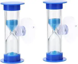 2Pcs Blue 2-Minute Toothbrush Timer, Suction Cup Hourglass Sand Clock for Kids and Adults - Bathroom Oral Care Tool, Kitchen/Game Timer, Party Favors Decor Favors(Sandglass Design) 2Pcs Blue 2-Minute Toothbrush Timer, Suction Cup Hourglass Sand Clock for Kids and Adults - Bathroom Oral Care Tool, Kitchen/Game Timer, Party Favors Decor Favors(Sandglass Design)