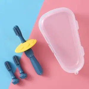 Toddler Toothbrush Age 1-2, Baby Toothbrush 6 to 12 Months, Infant Toothbrushs with 3 Soft Bristles, Tooth Brush for Baby 0-2 Years, Finger Brush Teeth Training, Toddler Tooth Brush Toddler Toothbrush Age 1-2, Baby Toothbrush 6 to 12 Months, Infant Toothbrushs with 3 Soft Bristles, Tooth Brush for Baby 0-2 Years, Finger Brush Teeth Training, Toddler Tooth Brush