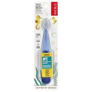 Totz Plus Brush, 3 Years +, Extra Soft, Blue, 1 Toothbrush Totz Plus Brush, 3 Years +, Extra Soft, Blue, 1 Toothbrush