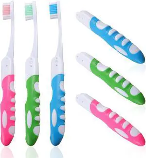 3PCS Foldable Travel Toothbrush Set for Travel - Portable Soft Bristle Compact Toothbrush for Adults & Kids, Camping, Hiking, Backpacking (Space-Saving Design) 3PCS Foldable Travel Toothbrush Set for Travel - Portable Soft Bristle Compact Toothbrush for Adults & Kids, Camping, Hiking, Backpacking (Space-Saving Design)