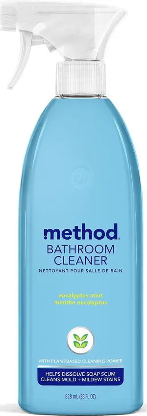 Bathroom Cleaner, Removes Mold + Mildew Stains, Eucalyptus Mint, 28 Fl Oz Bathroom Cleaner, Removes Mold + Mildew Stains, Eucalyptus Mint, 28 Fl Oz