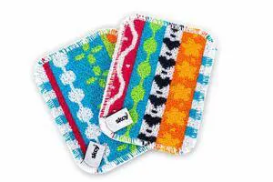 Scrub, 2-pack Reusable, Non-Scratching Dish Scrubber for Kitchen and Household Cleaning, Planet-Friendly, Dishwasher Safe Soft Scrub, Assorted Colors and Designs Scrub, 2-pack Reusable, Non-Scratching Dish Scrubber for Kitchen and Household Cleaning, Planet-Friendly, Dishwasher Safe Soft Scrub, Assorted Colors and Designs