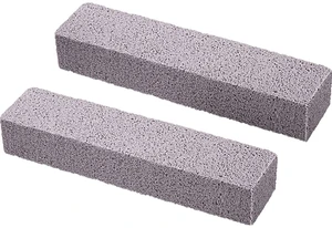 2 Pcs Pumice Stick for Cleaning, Pumice Stone Stove Oven Toilet | Scouring Stone Pad Removes Stain Grime Rust Without Scratches, For Kitchen Bathroom Pool House Cleaning Supplies