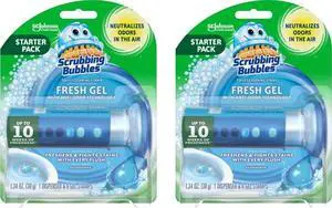 Fresh Gel Toilet Bowl Cleaner, Rainshower, 6 Count 2-Pack | Freshens with Each Flush, Fights Odors, Hygienic, No-Touch Use, Prevents Limescale & Hard Water Rings, Lasts up to 20 Weeks Fresh Gel Toilet Bowl Cleaner, Rainshower, 6 Count 2-Pack | Freshens with Each Flush, Fights Odors, Hygienic, No-Touch Use, Prevents Limescale & Hard Water Rings, Lasts up to 20 Weeks