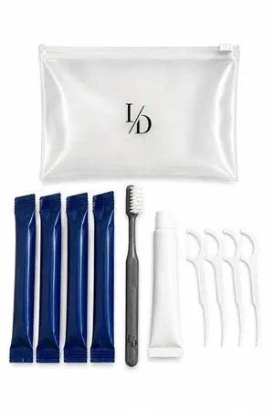 Travel Dental Care Kit with Toothbrush, Toothpaste, Floss Picks, & Mouthwash Packets - Portable Hygiene Set for Office, Gym, Hotels, & Emergencies Travel Dental Care Kit with Toothbrush, Toothpaste, Floss Picks, & Mouthwash Packets - Portable Hygiene Set for Office, Gym, Hotels, & Emergencies