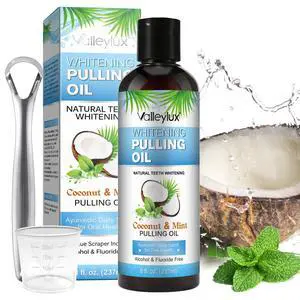 Coconut Oil Pulling Mouthwash 237ml, Whitening Mint Pulling Oil Help with Fresh Mouth, Teeth Whitening, Remove Impurities, Support Gum Health, Improves Oral Hygiene, Natural Whitening Mouthwash(Blue) Coconut Oil Pulling Mouthwash 237ml, Whitening Mint Pulling Oil Help with Fresh Mouth, Teeth Whitening, Remove Impurities, Support Gum Health, Improves Oral Hygiene, Natural Whitening Mouthwash(Blue)
