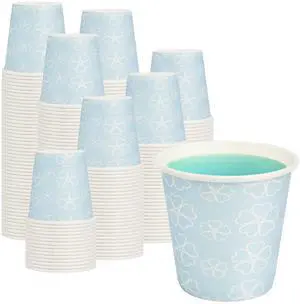 100 Pack 3 oz Bathroom Paper Cups for Mouthwash, Mist Blue | Food-grade paper, reinforced rolled rim, leak-resistant and stackable, for mouthwash, medicine, espresso and kids drinks 100 Pack 3 oz Bathroom Paper Cups for Mouthwash, Mist Blue | Food-grade paper, reinforced rolled rim, leak-resistant and stackable, for mouthwash, medicine, espresso and kids drinks