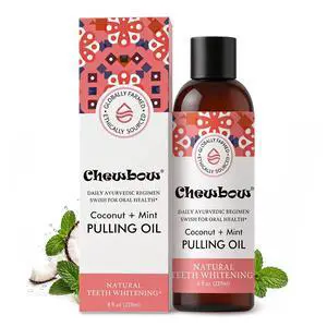 Coconut Oil Pulling Mouthwash with Mint Ayurvedic Oil Pulling for Fresh Breath, Teeth Whitening Support & Daily Oral Care, Natural Coconut Oil Mouthwash, 8 fl oz Coconut Oil Pulling Mouthwash with Mint Ayurvedic Oil Pulling for Fresh Breath, Teeth Whitening Support & Daily Oral Care, Natural Coconut Oil Mouthwash, 8 fl oz