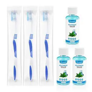 Prepasted Disposable Toothbrushes with mouthwash 35ml/1.2fl oz Individually Wrapped Tooth Brush Travel kit Soft Bristle Travel Tooth Brush Set Single Use for Hotel,Camping,Homeless (3) Prepasted Disposable Toothbrushes with mouthwash 35ml/1.2fl oz Individually Wrapped Tooth Brush Travel kit Soft Bristle Travel Tooth Brush Set Single Use for Hotel,Camping,Homeless (3)