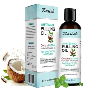 Coconut Oil Pulling, Fresh Breath and Whitening Mouthwash | Healthy Teeth & Gums, Alcohol Free, 6.7 fl. oz. (200ml) Coconut Oil Pulling, Fresh Breath and Whitening Mouthwash | Healthy Teeth & Gums, Alcohol Free, 6.7 fl. oz. (200ml)