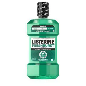 Freshburst Antiseptic Mouthwash, Spearmint, 33.8 fl. oz/1L | Kills 99.9% of Germs That Cause Bad Breath, Fights Plaque & Gingivitis, ADA Accepted Oral Rinse, Intense Spearmint Flavor Freshburst Antiseptic Mouthwash, Spearmint, 33.8 fl. oz/1L | Kills 99.9% of Germs That Cause Bad Breath, Fights Plaque & Gingivitis, ADA Accepted Oral Rinse, Intense Spearmint Flavor