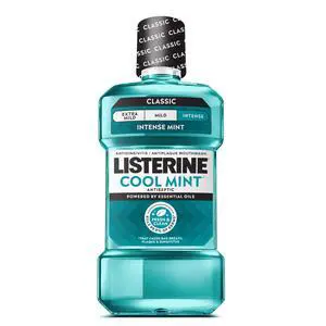 Cool Mint Antiseptic Mouthwash, Intense Mint, 8.5 fl. oz/250 mL | Kills 99.9% of Germs That Cause Bad Breath, Plaque, and Gingivitis, ADA-Accepted, Daily Oral Rinse for Instant Fresh Breath Cool Mint Antiseptic Mouthwash, Intense Mint, 8.5 fl. oz/250 mL | Kills 99.9% of Germs That Cause Bad Breath, Plaque, and Gingivitis, ADA-Accepted, Daily Oral Rinse for Instant Fresh Breath
