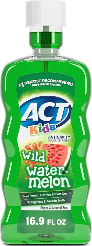 Kids Anticavity Fluoride Rinse Wild Watermelon 16.9 fl. oz. Accurate Dosing Cup, Alcohol Free Kids Anticavity Fluoride Rinse Wild Watermelon 16.9 fl. oz. Accurate Dosing Cup, Alcohol Free