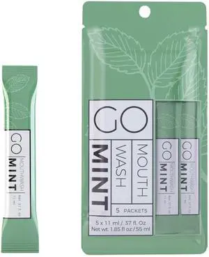 to GO mouthwash no Alcohol Formula (Mint, 5 Individual Packets) to GO mouthwash no Alcohol Formula (Mint, 5 Individual Packets)