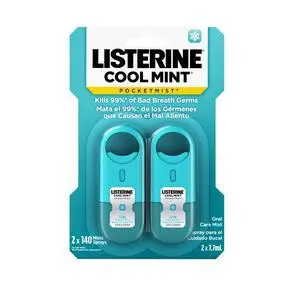 Pocketmist Oral Care Mist, Cool Mint, 0.26 fl. oz/7.7 mL x 2 | Instant Fresh Breath, Non-Aerosol, Sugar-Free, Travel Size Mouth Spray, Kills 99% Bad Breath Germs, On-The-Go, Portable Pocketmist Oral Care Mist, Cool Mint, 0.26 fl. oz/7.7 mL x 2 | Instant Fresh Breath, Non-Aerosol, Sugar-Free, Travel Size Mouth Spray, Kills 99% Bad Breath Germs, On-The-Go, Portable