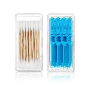 2 Pcs Travel Floss Picks Case, Cotton Swab Holder Portable Cotton Swab Container Small Dental Floss Picks Case Storage Containers with Dustproof Lid for Cottons Buds Hair Ties Flosss 2 Pcs Travel Floss Picks Case, Cotton Swab Holder Portable Cotton Swab Container Small Dental Floss Picks Case Storage Containers with Dustproof Lid for Cottons Buds Hair Ties Flosss