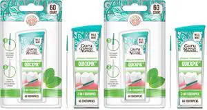 2-in-1 QuickPik Toothpick & Interdental Pick Soft Rubber Bristles for Plaque Removal & Improved Oral Care, Comes with a Travel Case for On-The-Go Use, 60ct (Pack of 2) 2-in-1 QuickPik Toothpick & Interdental Pick Soft Rubber Bristles for Plaque Removal & Improved Oral Care, Comes with a Travel Case for On-The-Go Use, 60ct (Pack of 2)