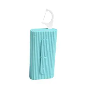 Blue Poratbel Travel Floss Pick Case,10 Count in Box,Ultra-Light Reusable Floss Dispenser,Super Portable for Everywhere,No Break No Shred Toothpicks Sticks,Pocket-Sized Flossers Blue Poratbel Travel Floss Pick Case,10 Count in Box,Ultra-Light Reusable Floss Dispenser,Super Portable for Everywhere,No Break No Shred Toothpicks Sticks,Pocket-Sized Flossers
