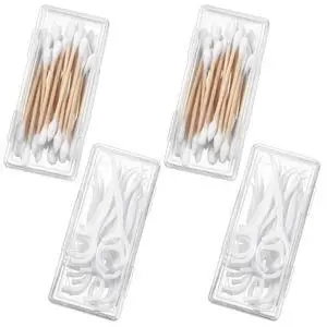 4PCS Cotton Swab Holder for Travel, Floss Picks Case, Portable Small Dental Floss Holders, Cotton Swab Boxs Travel Storage Case, Dental Toothpick Holder for Cottons Buds Hair Ties Flosss 4PCS Cotton Swab Holder for Travel, Floss Picks Case, Portable Small Dental Floss Holders, Cotton Swab Boxs Travel Storage Case, Dental Toothpick Holder for Cottons Buds Hair Ties Flosss
