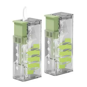 2 Pack Travel Floss Picks Case with 20 Count Disposable Flossers, Portable Floss Pick Holder, Automatic Toothpick Dispenser with Easy Use Teeth Cleaning Floss Sicks (2 Pack Green) 2 Pack Travel Floss Picks Case with 20 Count Disposable Flossers, Portable Floss Pick Holder, Automatic Toothpick Dispenser with Easy Use Teeth Cleaning Floss Sicks (2 Pack Green)